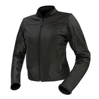 Argon Abyss Ladies Perforated Motorcycle Jacket - Black