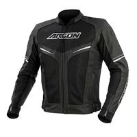 Argon Fusion Motorcycle Jacket - Black/White