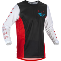 Fly Racing Youth Kinetic Mesh 2021.5 Motorcycle  Jersey - Red/White/Blue Size:Youth Large