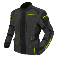 Dririder Compass 4 Men's Motorcycle Jacket - Grey/Black/Hi-Vis Yellow