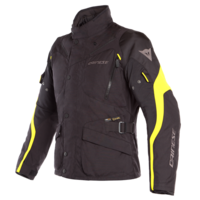 Dainese Tempest 2 D-Dry Motorcycle Jacket - Black/Black/Fluo Yellow