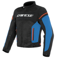 Dainese Air Frame D1 Textile Mototcycle Jacket - Black/Light Blue/Fluo-Red