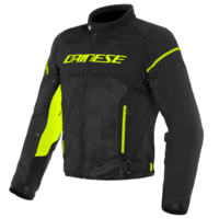 Dainese Air Frame D1 Textile Mototcycle Jacket - Black/Black/Fluro Yellow
