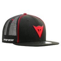 Dainese  Casual 9Fifty Trucker Snapback Cap Black/Red/Osfm