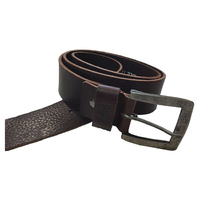 PMJ Accessory Leather Belt - Brown