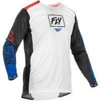 Fly Lite Motorcycle Jersey 2022 Red White Blue/2X
