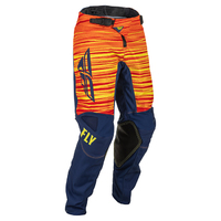 FLY Racing 2022 Kinetic Wave Motorcycle Pants - Navy/Yellow/Red  