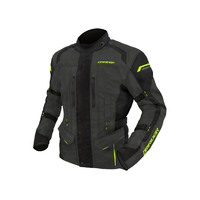 Dririder Compass 4 Youth Motorcycle Jacket - Grey/Black/Hi-Vis Yellow