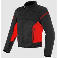 Dainese Air Frame D1 Tex Motorcycle Jacket - Black/Red/Red