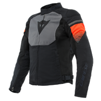 Dainese Air Fast Textile Motorcycle  Jacket - Black/Gray/Fluo-Red