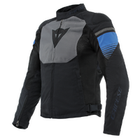 Dainese Air Fast Textile Motorcycle  Jacket - Black/Gray/Racing-Blue