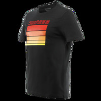 Dainese  Casual Stripes Motorcycle T-Shirt  Black/Red/Xs