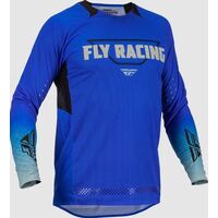 Fly Racing 2023 Evolution Motorcycle Jersey - Blue/Grey 