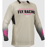 Fly Racing 2023 Evolution Motorcycle Jersey - Ivory/Black