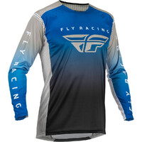 Fly Racing 2023 Lite Motorcross Jersey - Blue/Black/Grey 