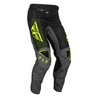 Fly Racing Kinetic Jet Motorcross Pants - Black/Olive Green/Hi-Viz Yellow