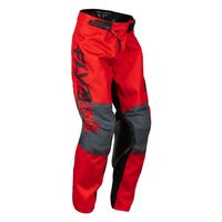 Fly Racing Youth 2023 Kinetic Khaos Motorcross Pants - Black/Red/Grey