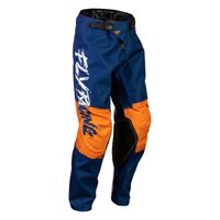 Fly Racing Youth 2023 Kinetic Khaos Motorcross Pants - White/Navy/Orange