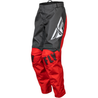 Fly Racing Youth 2023 F-16 Motorcross Pants - Grey/Red