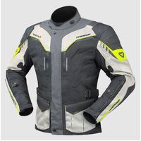 Dririder Nordic V Textile Motorcycle Jacket - Grey Hi Viz