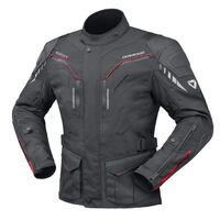 Dririder Nordic V Textile Motorcycle Jacket - Black/Black