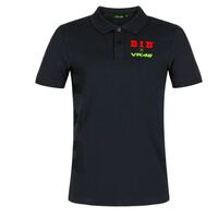 DID VR46 Men Polo Motorcycle T-Shirts - Black