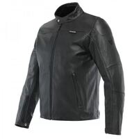Dainese Mike 3 Leather Motorcycle Jacket - Black