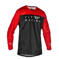Fly Racing Radium 2023 Youth Motorcross Jersey - Red/Black/Grey
