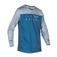 Fly Racing Radium 2023 Youth Motorcross Jersey - Slate Blue/Grey