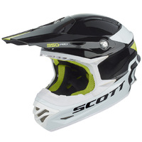 Scott 350 Pro Race Motorcycle Helmet 2X-Large - Black/Green