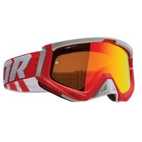 Thor Sniper Motorcycle Helmet Goggles - Red/Grey