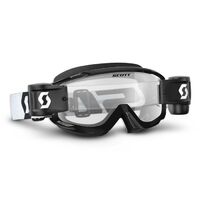 Scott Split OTG WFS Clear Lens Motorcycle Goggle - Black/White