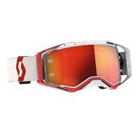 Scott Prospect Chrome Lens Motorcycle Goggle - Red/White/Orange