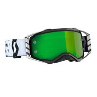 Scott Prospect Chrome Works Motorcycle Goggle - Black/White/Green