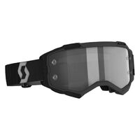 Scott Fury Clear LS Works Light Sensitive Motorcycle Goggle - Black/Grey
