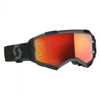 Scott Fury Chrome Lens Motorcycle Goggle - Black/Orange