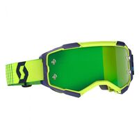 Scott Fury Chrome Lens Motorcycle Goggle - Blue/Yellow/Green
