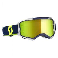 Scott Fury Chrome Lens Motorcycle Goggle - Blue/Grey/Yellow