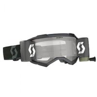 Scott Fury WFS Clear Lens Motorcycle Goggle - Black