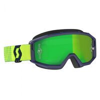 Scott Primal Chrome Lens Motorcycle Goggle - Blue/Yellow/Green