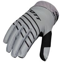Scott 450 Angled Motorcycle Gloves - Grey/Black