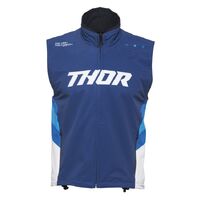 Thor Warmup Motorcycle Vest - Navy/White