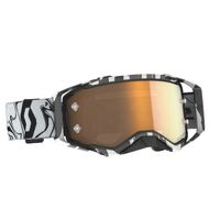 Scott Prospect Amplifier Motorcycle Goggle -Marble Black/White/Gold Chrome Works