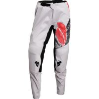 Thor S22 Women's Sector Motorcycle Pants - Grey/Coral