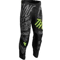 Thor Youth Pulse Cube Motorcycle Pants - Charcoal/Acid