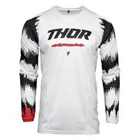Thor Pulse Air Rad Motorcycles Jersey - White/Red