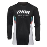 Thor Pulse React Motorcycle Jersey - Black/White