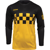 Thor Differ Cheq  Motorcycle Jersey  Yellow/Black Medium