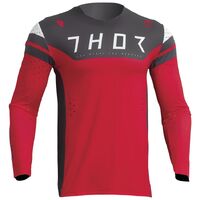 Thor Prime Rival Motorcycle Jersey - Red/Charcoal
