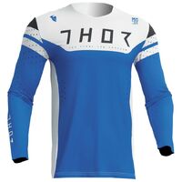 Thor Prime Rival Motorcycle Jersey - White/Blue